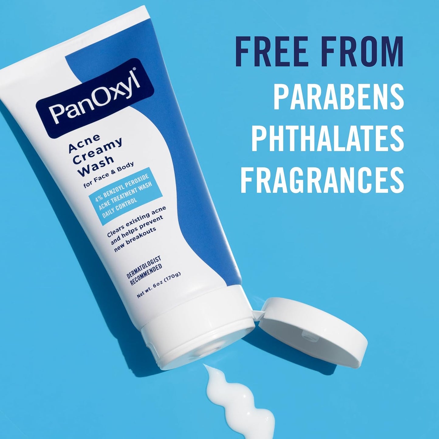 PanOxyl Acne Wash – 4% & 10% Benzoyl Peroxide Face & Body Cleanser for Acne Treatment
