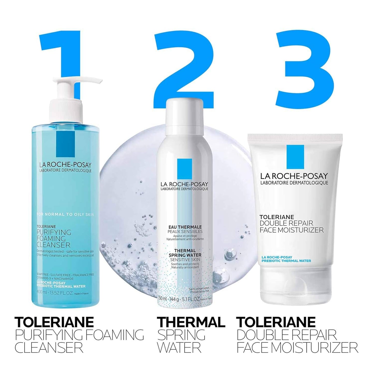 La Roche-Posay Effaclar Purifying Foaming Gel Cleanser for Oily & Acne-Prone Skin (400ml)