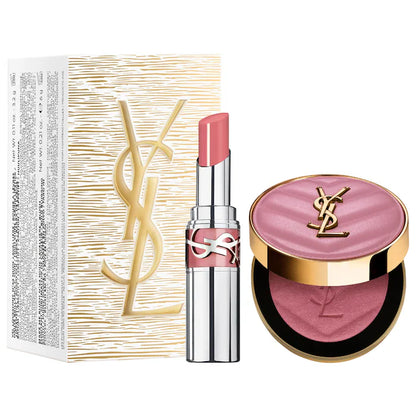 YSL Make Me Blush & Loveshine Lip Oil Stick Gift Set – 44 Nude Lavallière