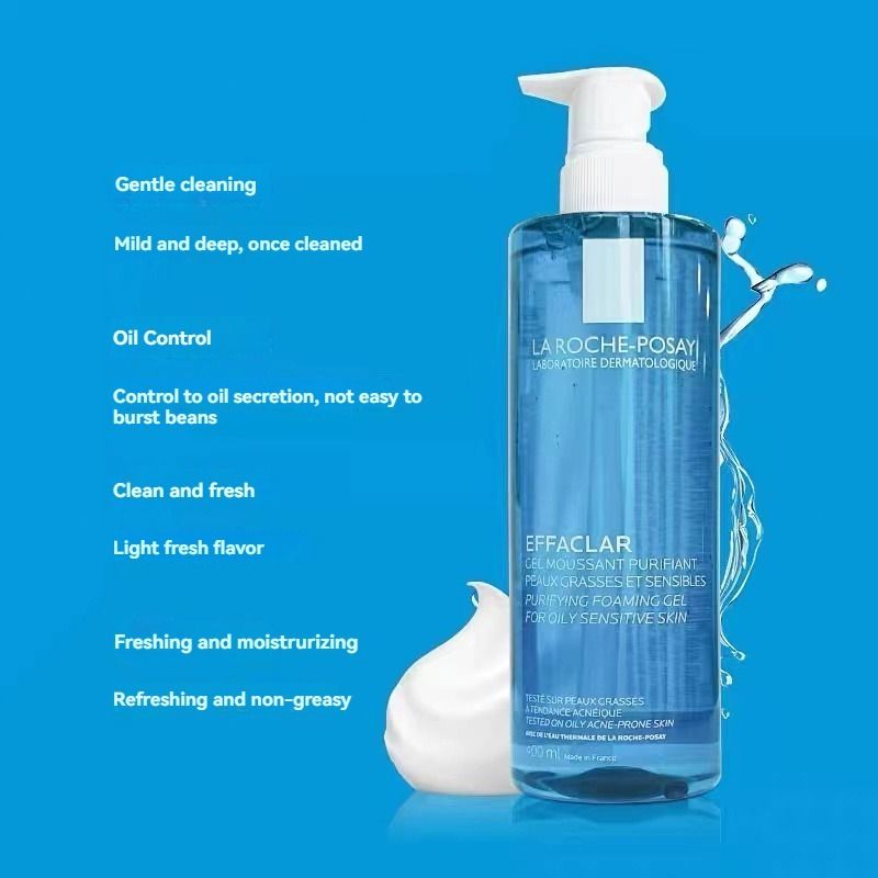 La Roche-Posay Effaclar Purifying Foaming Gel Cleanser for Oily & Acne-Prone Skin (400ml)