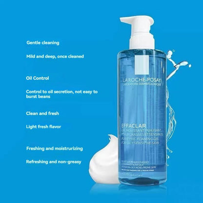 La Roche-Posay Effaclar Purifying Foaming Gel Cleanser for Oily & Acne-Prone Skin (400ml)