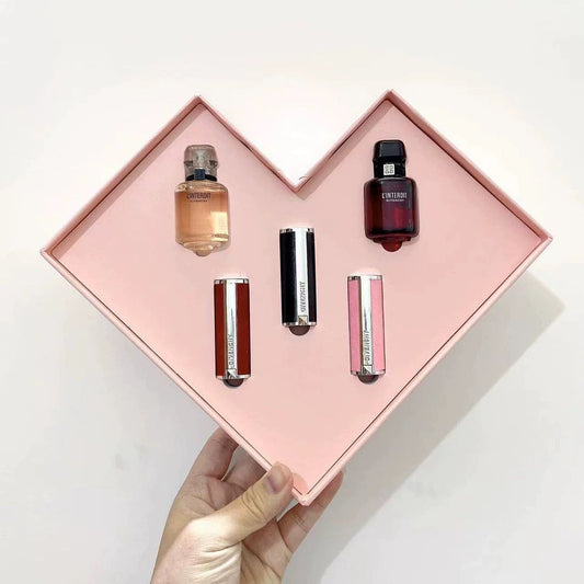 Givenchy Lipstick & Perfume Set – 5-Piece Collection of Elegance & Allure