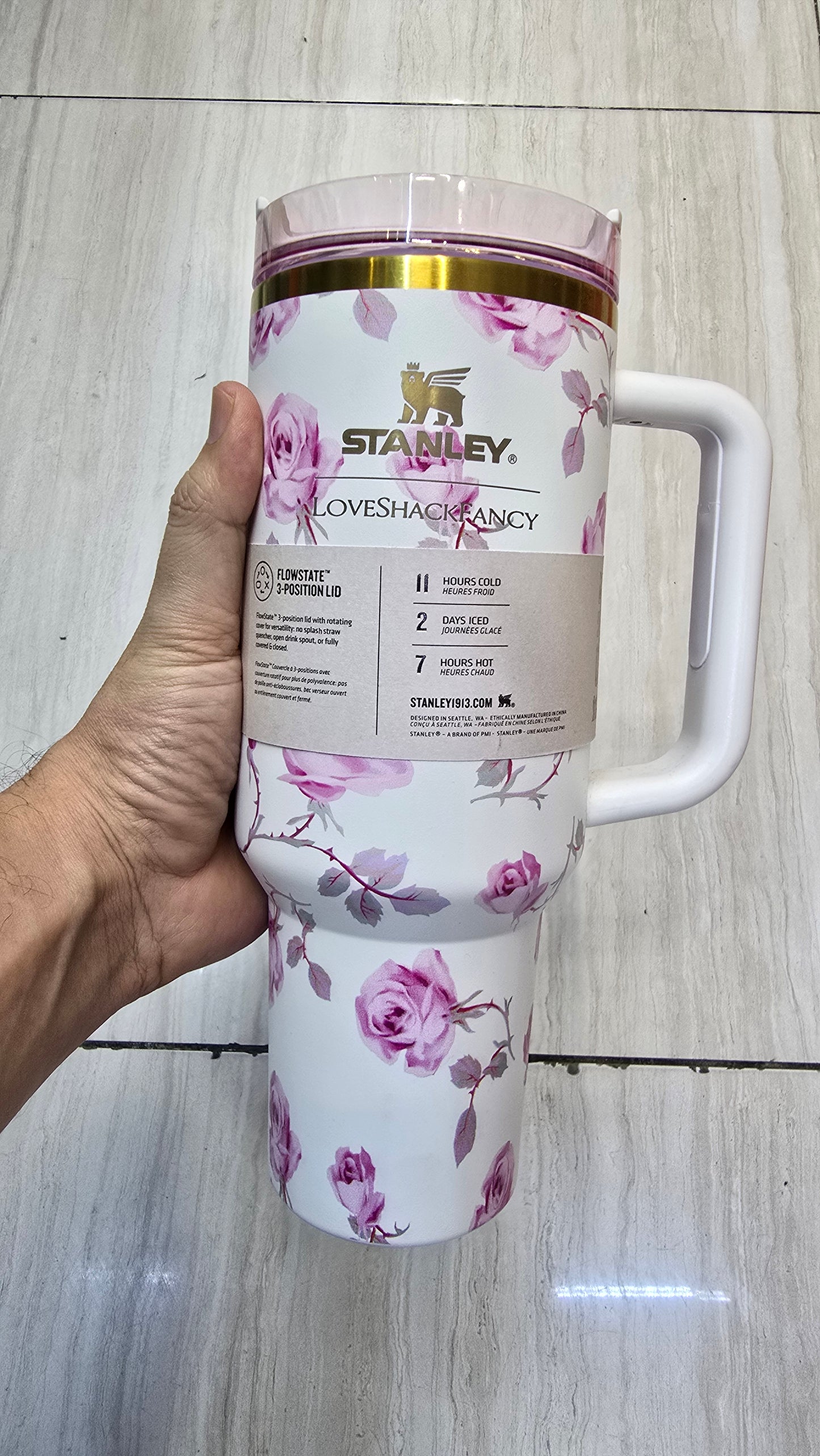 Stanley x LoveShackFancy 40oz Travel Tumbler – Insulated Drink Cup