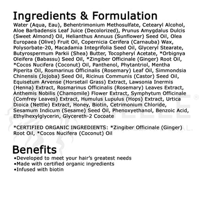 Mielle Organics Rosemary Mint Strengthening Hair Masque – Deep Moisture & Repair Hair Mask