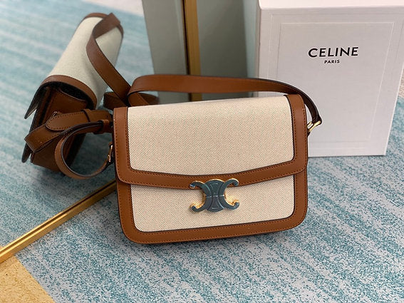 Celine Teen Triomphe Canvas Bag – Iconic Style in a Compact Design