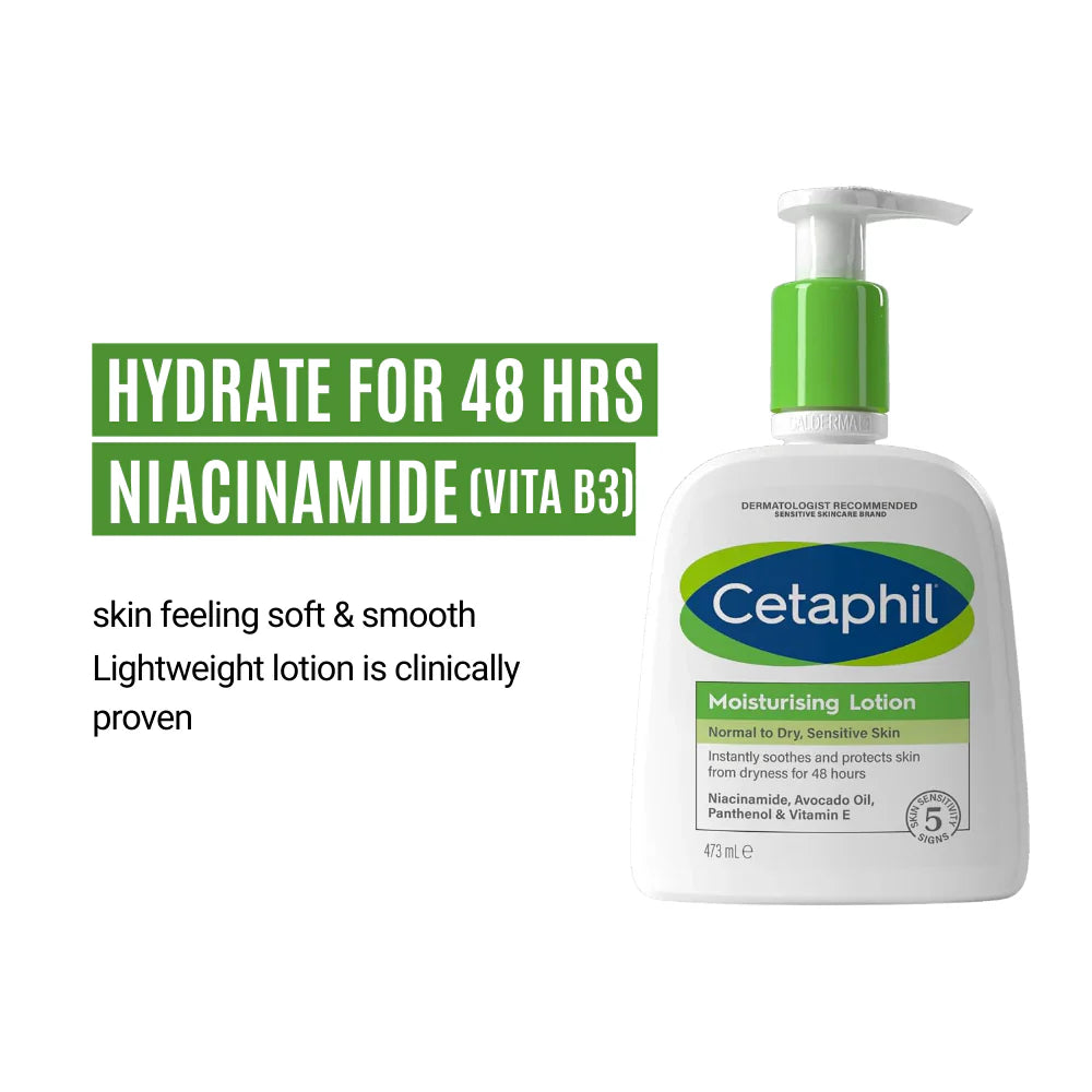 Cetaphil Moisturising Lotion 591ml – Daily Hydration for Normal to Dry & Sensitive Skin