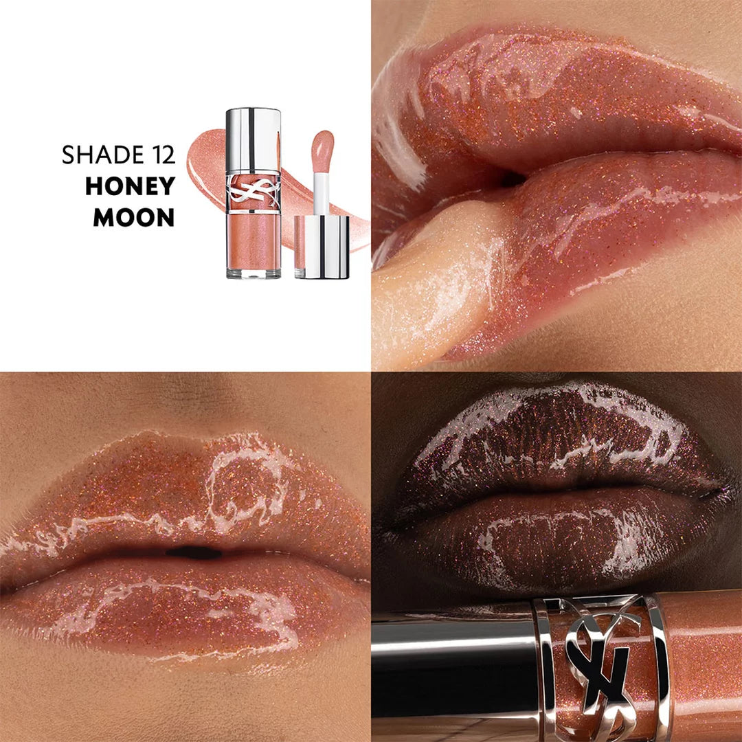 YSL The Slim 1936 Fiery Era & Loveshine Lip Oil Gloss 12 Honey Moon Duo