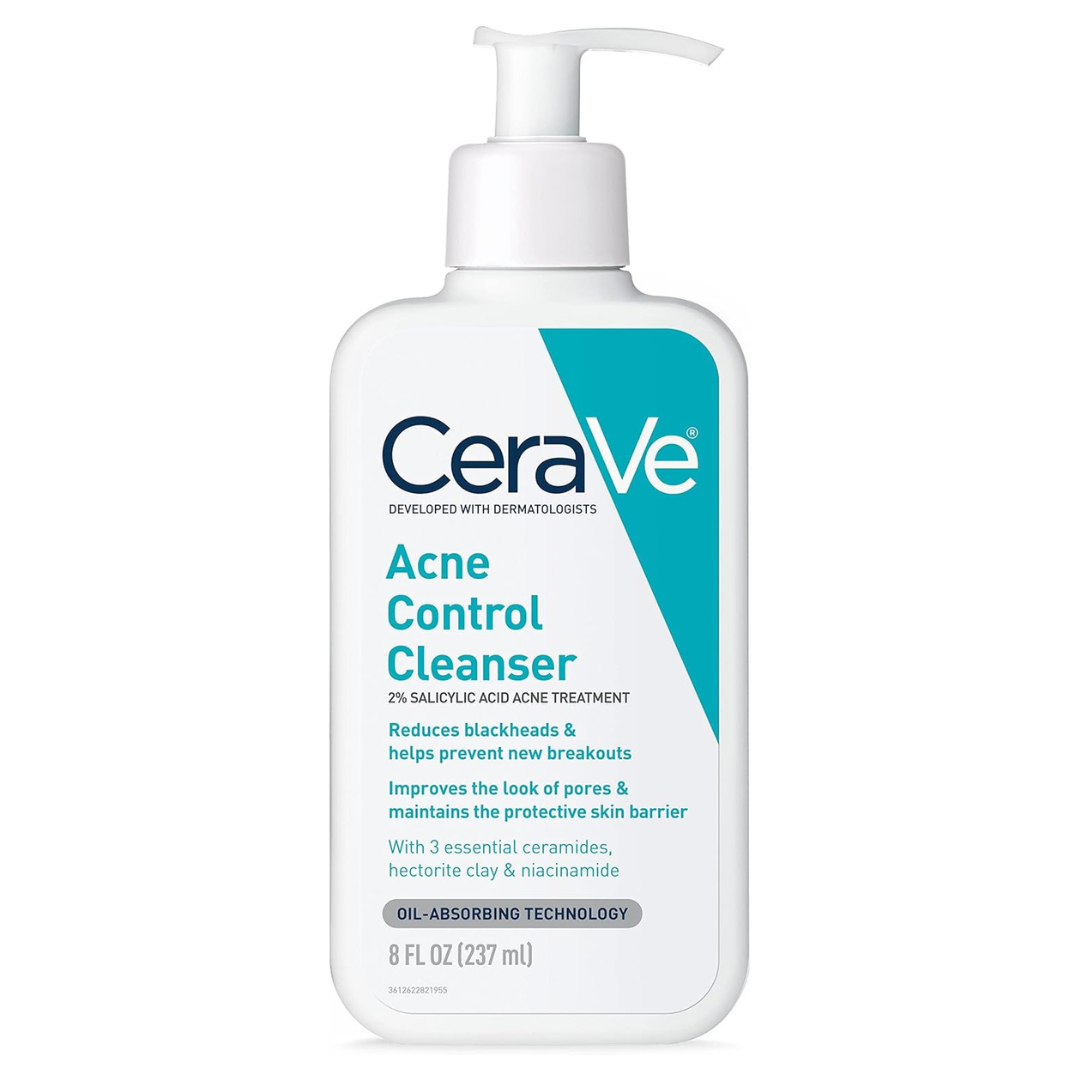 CeraVe Face Wash Acne Treatment Salicylic Acid Cleanser