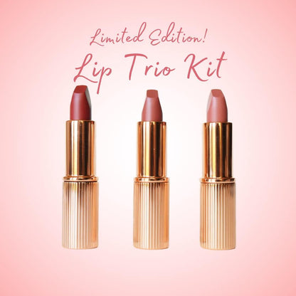 Charlotte Tilbury Iconic Mini Lip Trio Kit — Pillow Talk, Walk of No Shame & Supermodel