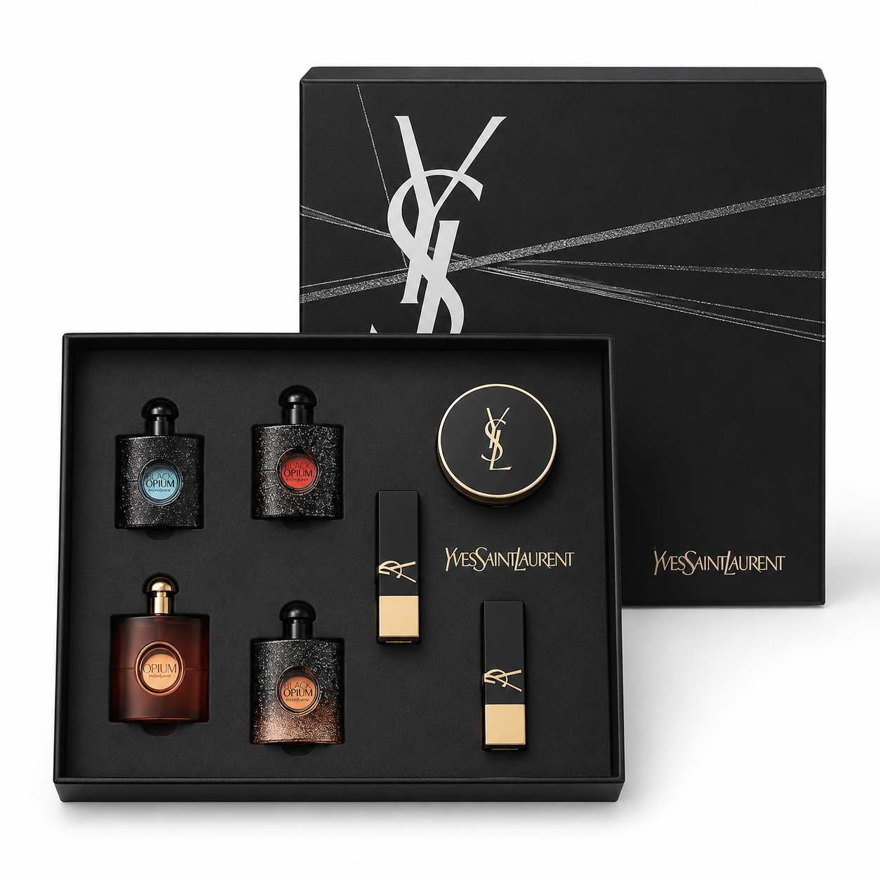 YSL Black Opium 7-Piece Fragrance & Makeup Gift Set