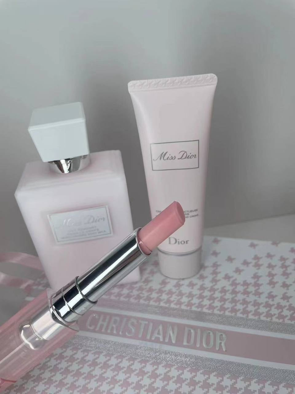 Christian Dior Miss Dior Self-Care Gift Set – Body Milk, Hand Cream & Lip Glow Balm