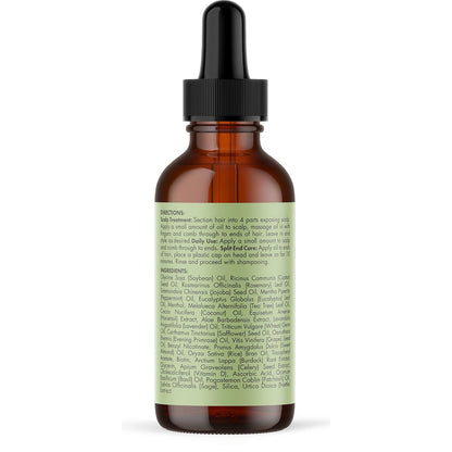 Mielle Rosemary Mint Scalp & Hair Strengthening Oil 59ml – Nourish Scalp & Support Healthy Hair Growth