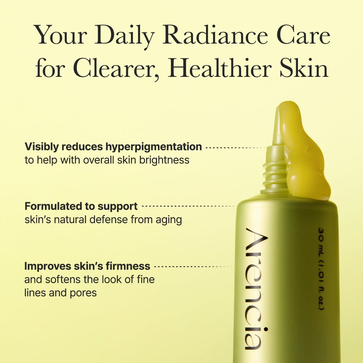 Arencia Vitamin C Booster Shot – Brightening Face & Eye Cream Moisturizer