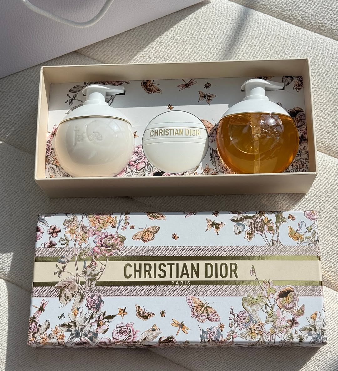 Christian Dior J’adore Bath & Body Gift Set – Shower Gel, Body Lotion & Cream Soap