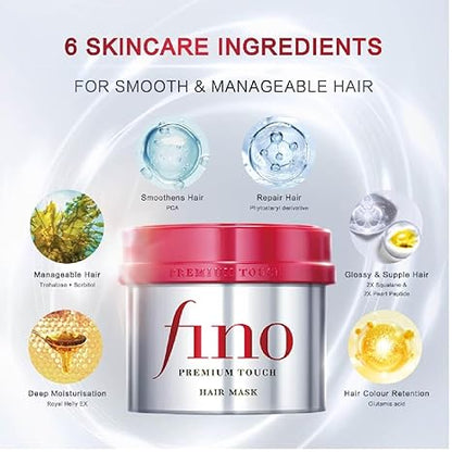 Shiseido Fino Premium Touch Hair Mask – Deep Repair & Smoothness Hair Treatment Mask