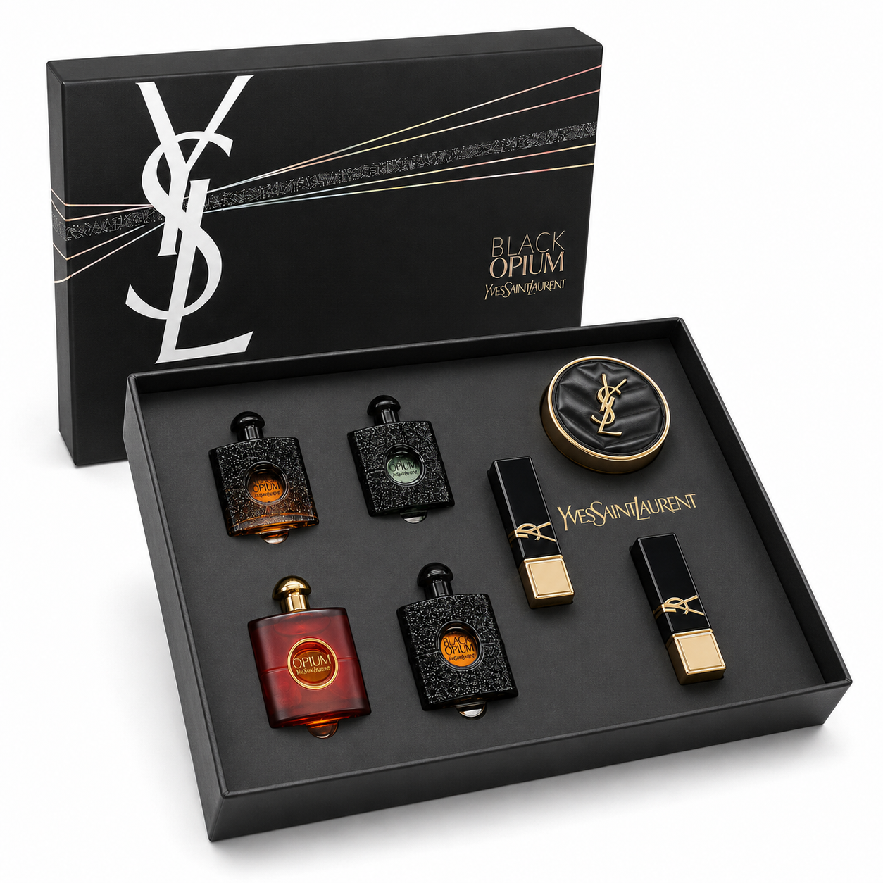 YSL Black Opium 7-Piece Fragrance & Makeup Gift Set