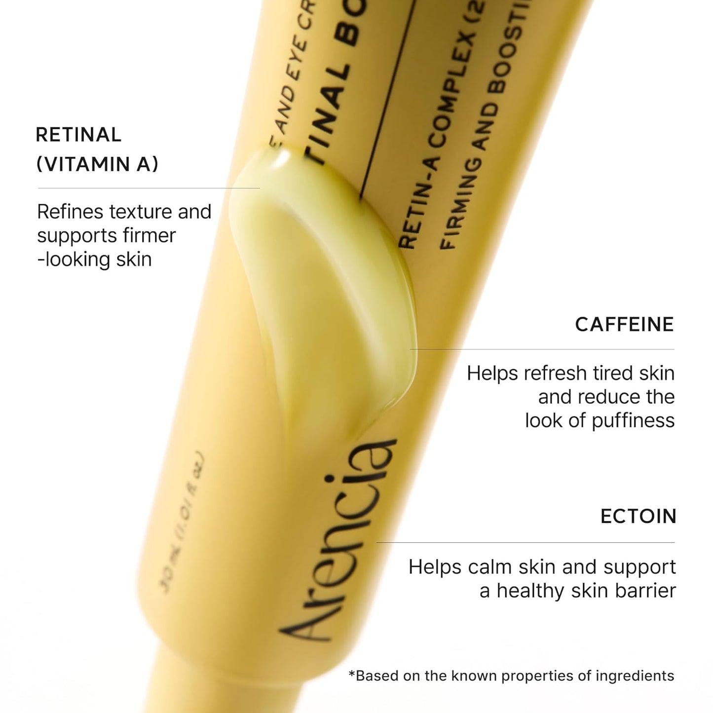 Arencia Retinal Booster Shot – Firming & Pore-Refining Face & Eye Cream