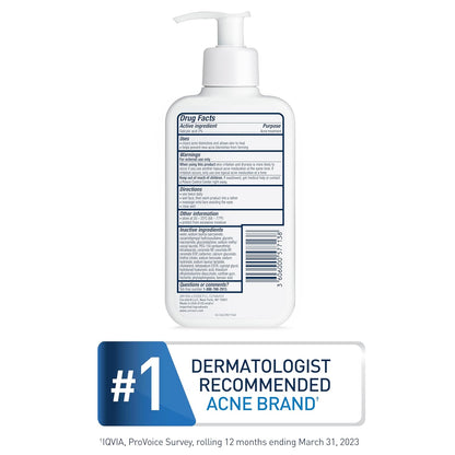 CeraVe Acne Control Cleanser 2% Salicylic Acid – Oil Control Face Wash for Acne & Blackheads