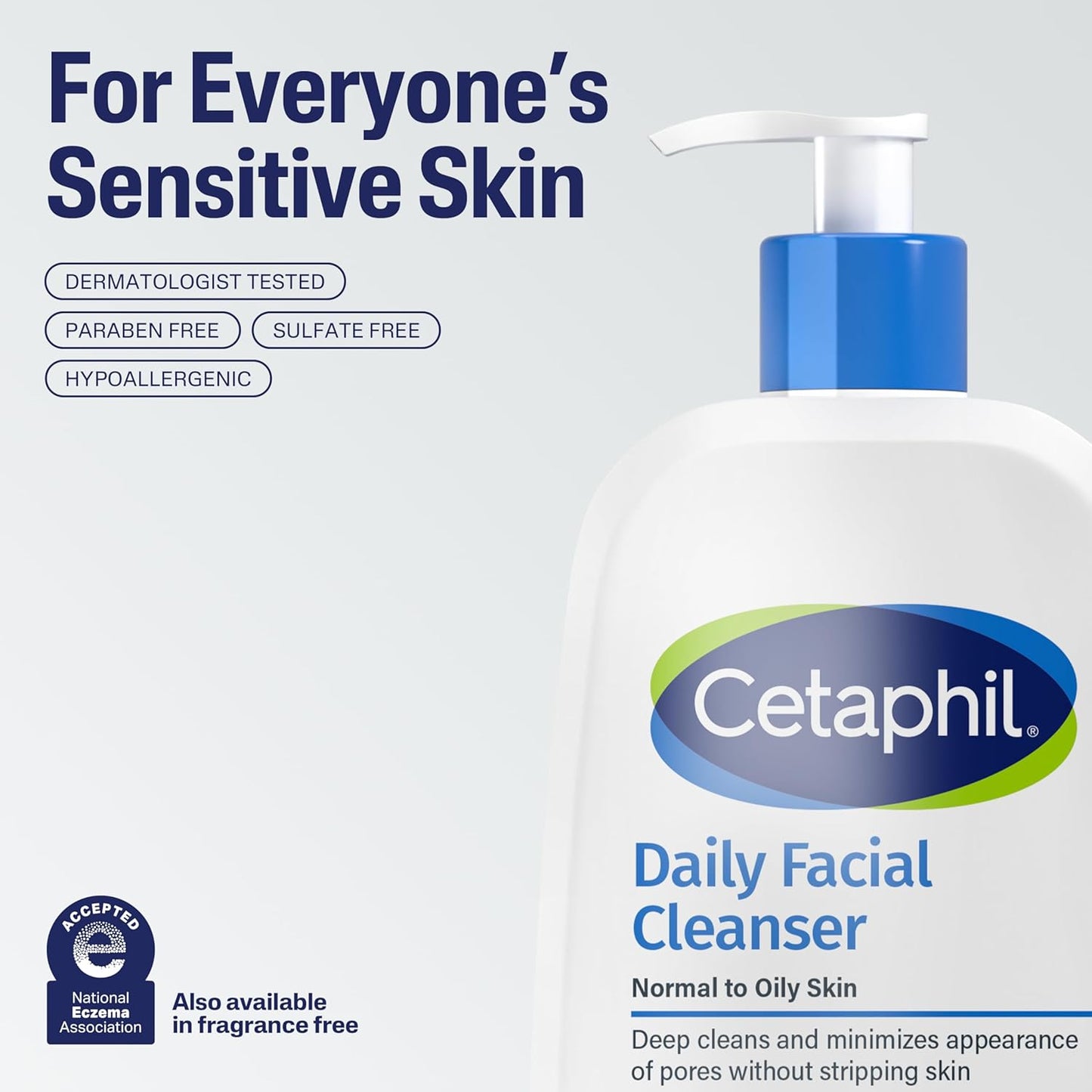 Cetaphil Gentle Skin Cleanser 500ml – Hydrating Cleanser for All Skin Types & Sensitive Skin