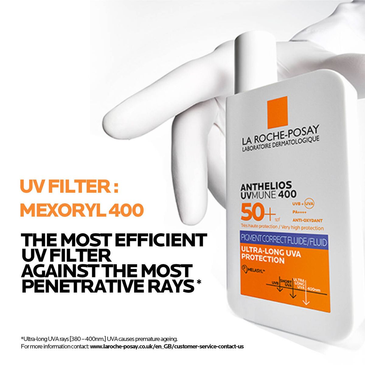 La Roche-Posay Anthelios UVMune 400 — Anti-Dark Spots Fluid SPF50+ (50ml)