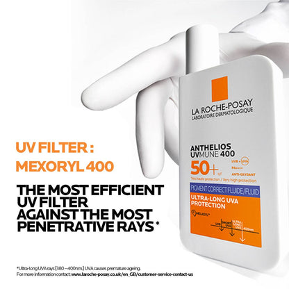 La Roche-Posay Anthelios UVMune 400 — Anti-Dark Spots Fluid SPF50+ (50ml)