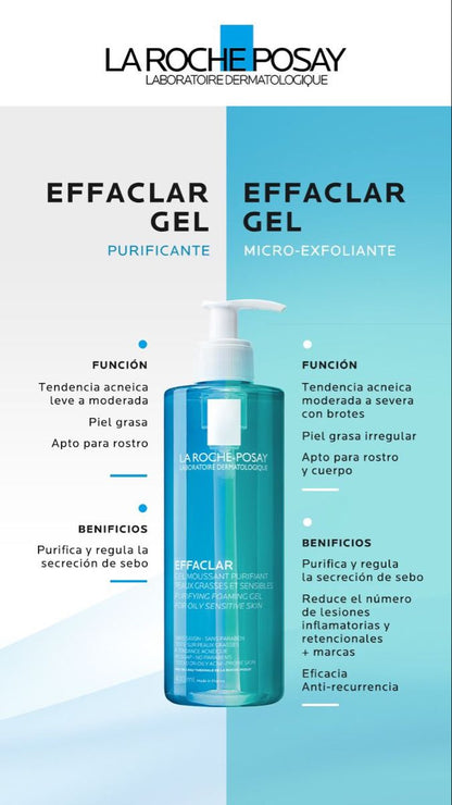 La Roche-Posay Effaclar Purifying Foaming Gel Cleanser for Oily & Acne-Prone Skin (400ml)