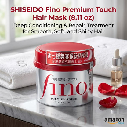 Shiseido Fino Premium Touch Hair Mask – Deep Repair & Smoothness Hair Treatment Mask