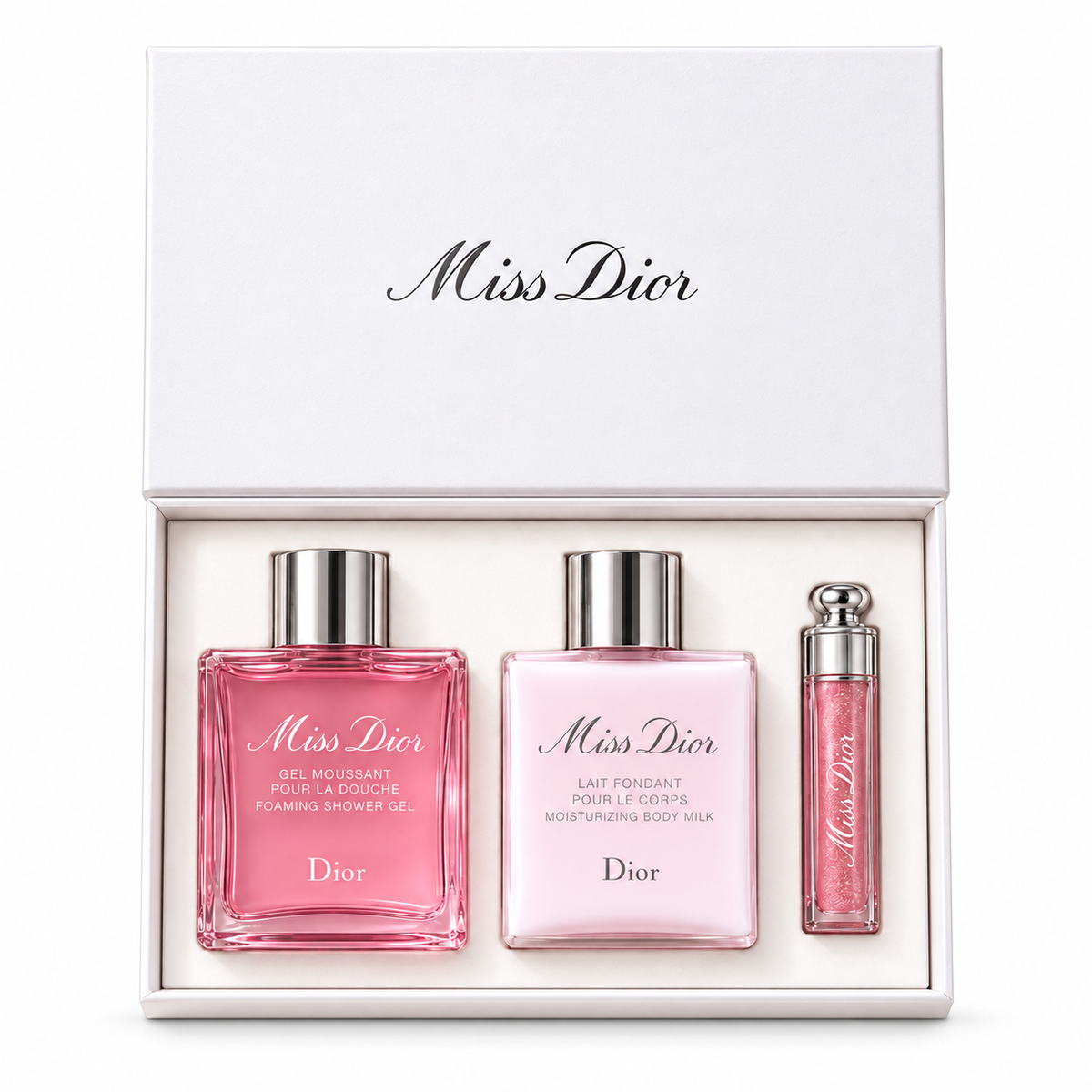 Miss Dior Beauty Gift Set – Body Milk, Shower Gel & Lip Glow