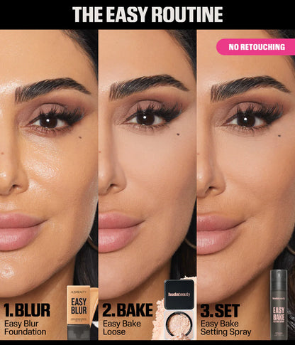Huda Beauty Easy Bake Setting Spray – Pore Blurring & Makeup Lock