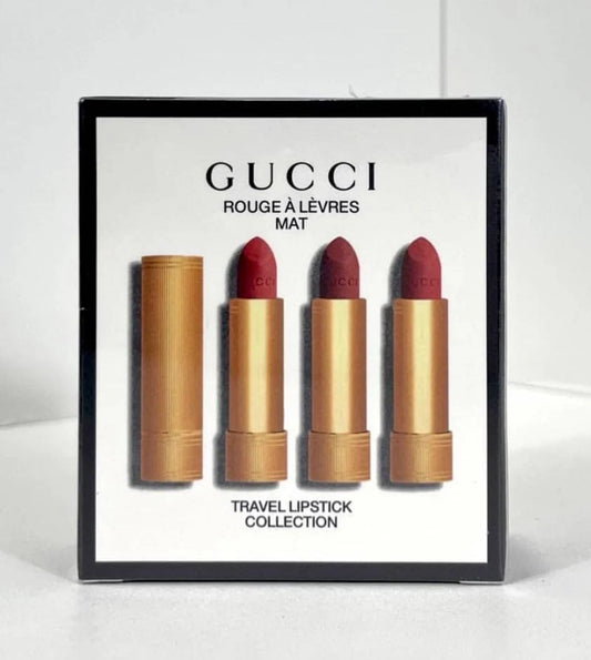 Gucci Rouge à Lèvres Mat – Travel Mini Lipstick Collection (Matte Finish Shades Set)