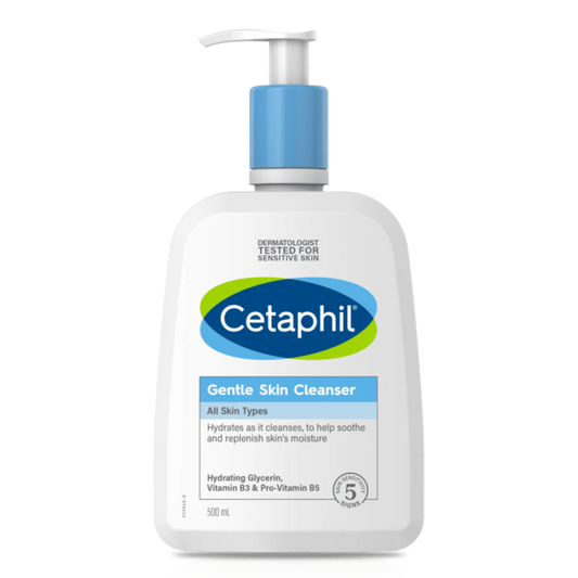 Cetaphil Gentle Skin Cleanser 500ml – Hydrating Cleanser for All Skin Types & Sensitive Skin