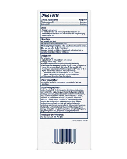 CeraVe Hydrating Mineral Sunscreen – Broad Spectrum SPF 50 Face Lotion