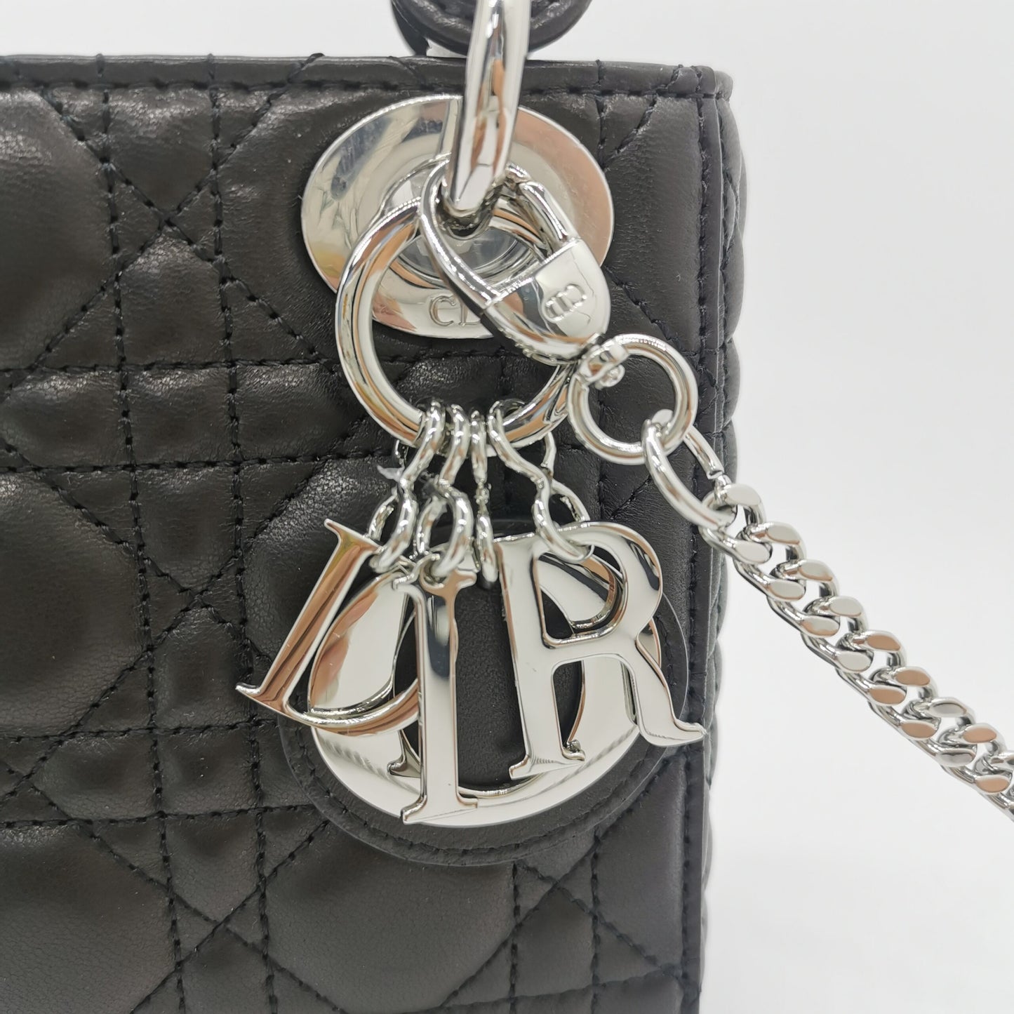 Mini Lady Dior Black Leather Bag – Timeless Elegance in a Chic Package