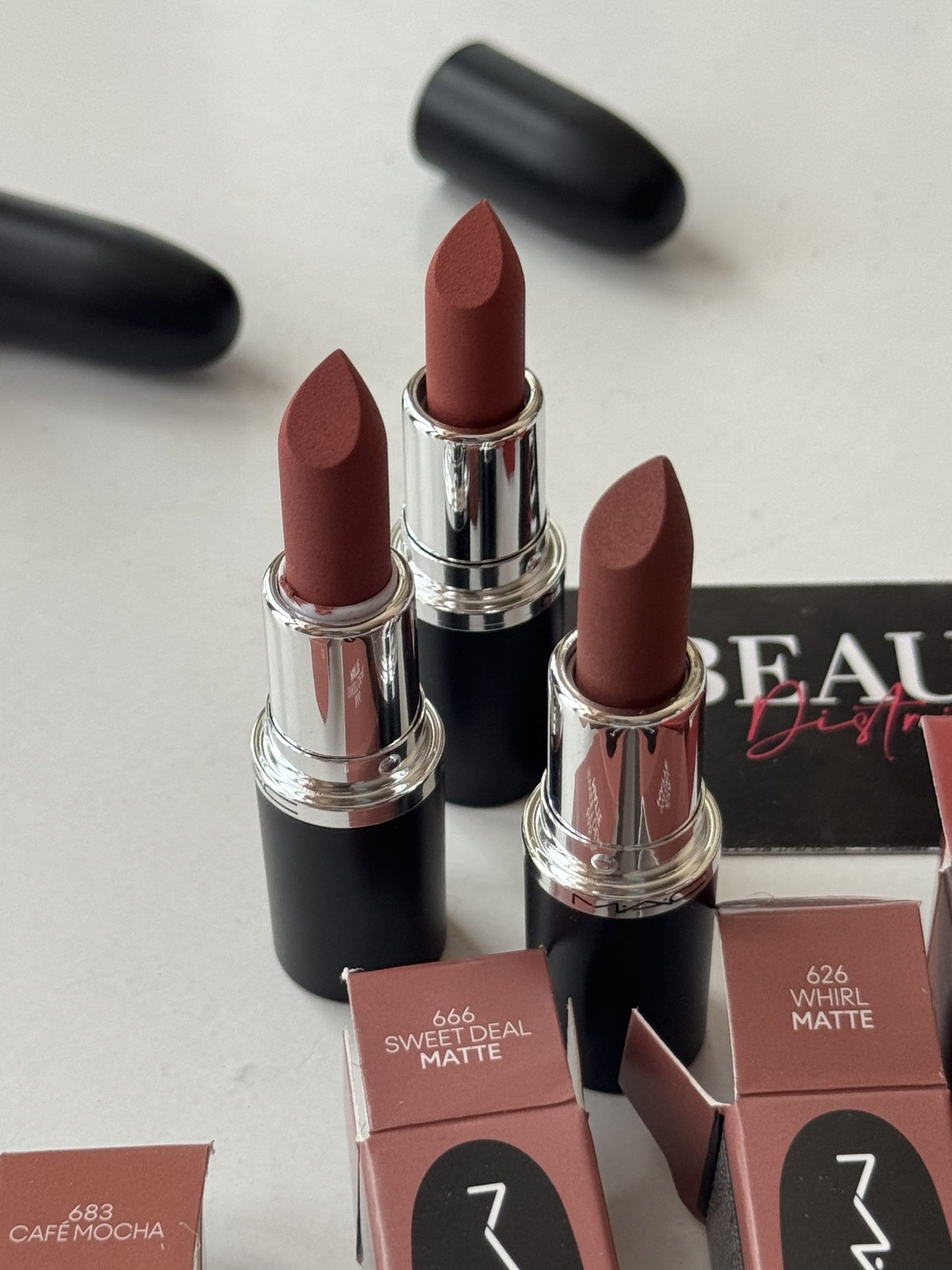 MAC Matte Lipstick Rouge A Levres - 1.8g x 3pcs Nude & Rose Collection