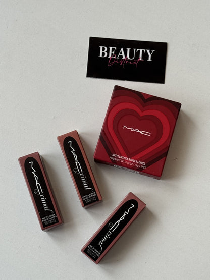 MAC Matte Lipstick Rouge A Levres - 1.8g x 3pcs Nude & Rose Collection