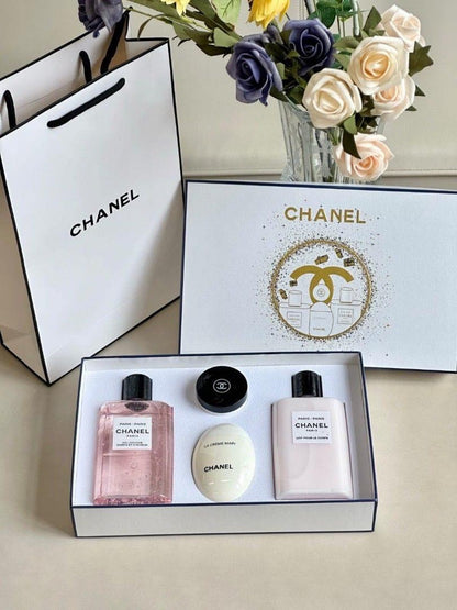 Paris Inspired Beauty Gift Set – Body Lotion, Shower Gel, Hand Cream & Balm