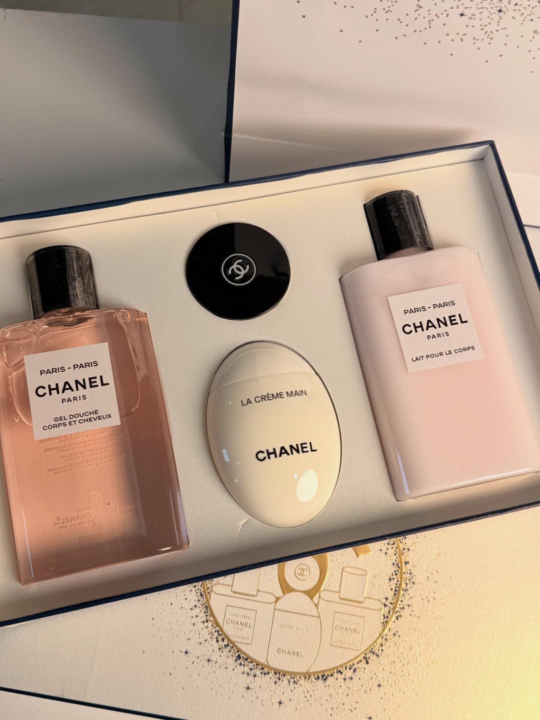 Paris Inspired Beauty Gift Set – Body Lotion, Shower Gel, Hand Cream & Balm