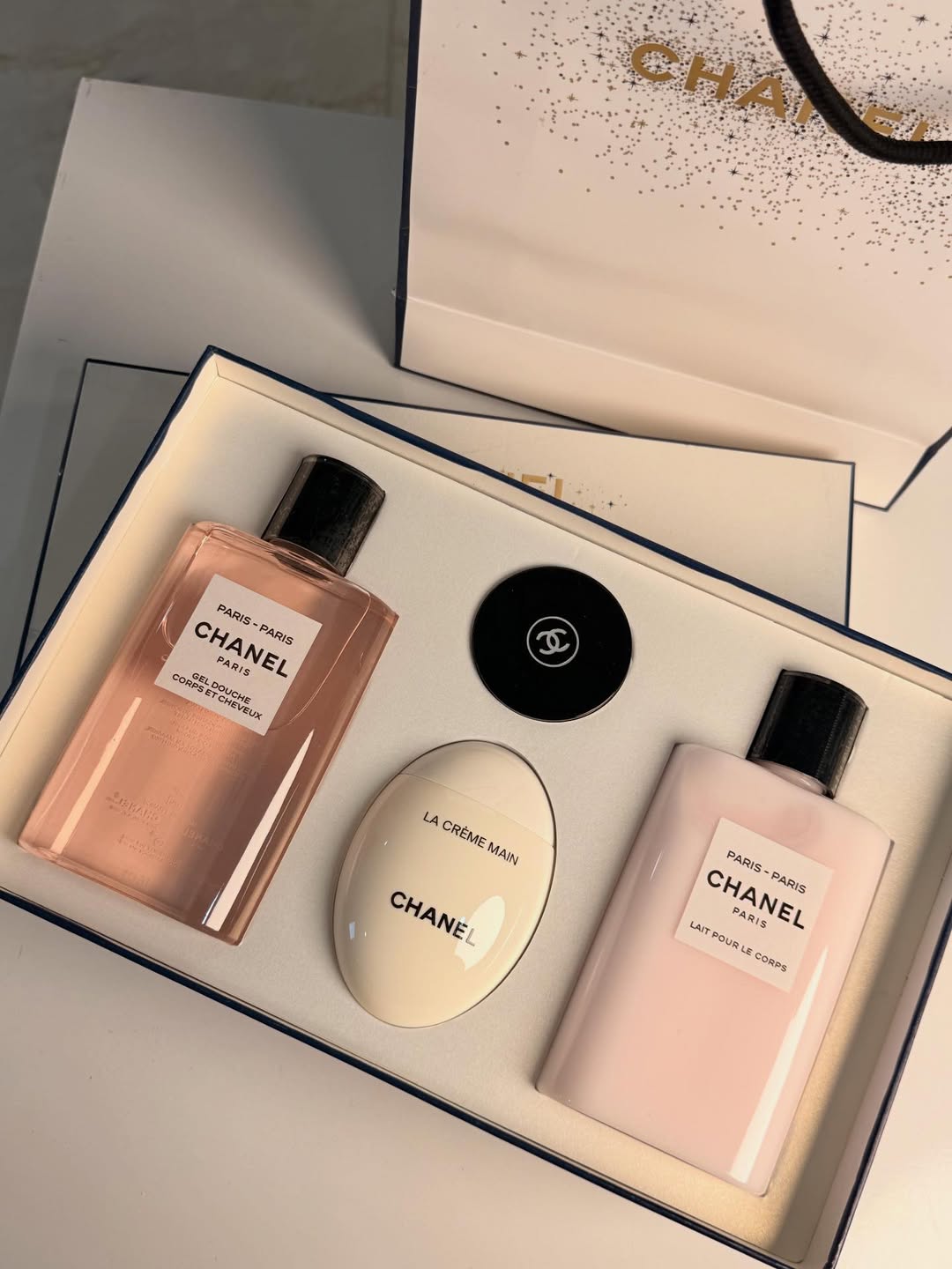 Paris Inspired Beauty Gift Set – Body Lotion, Shower Gel, Hand Cream & Balm