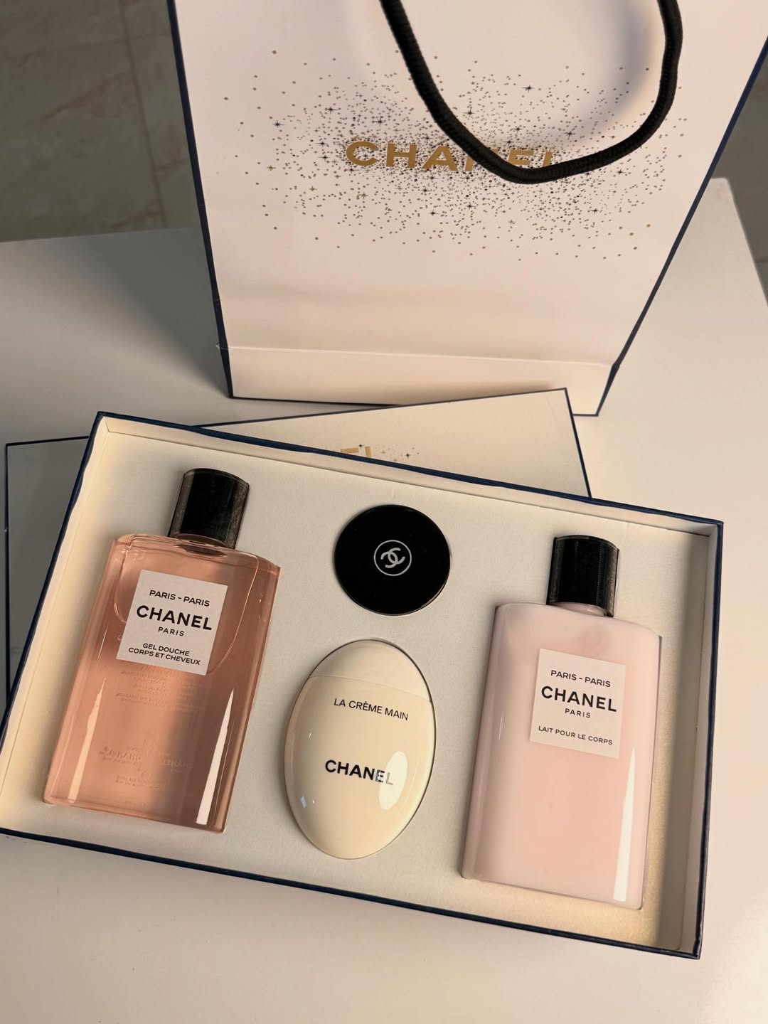 Paris Inspired Beauty Gift Set – Body Lotion, Shower Gel, Hand Cream & Balm