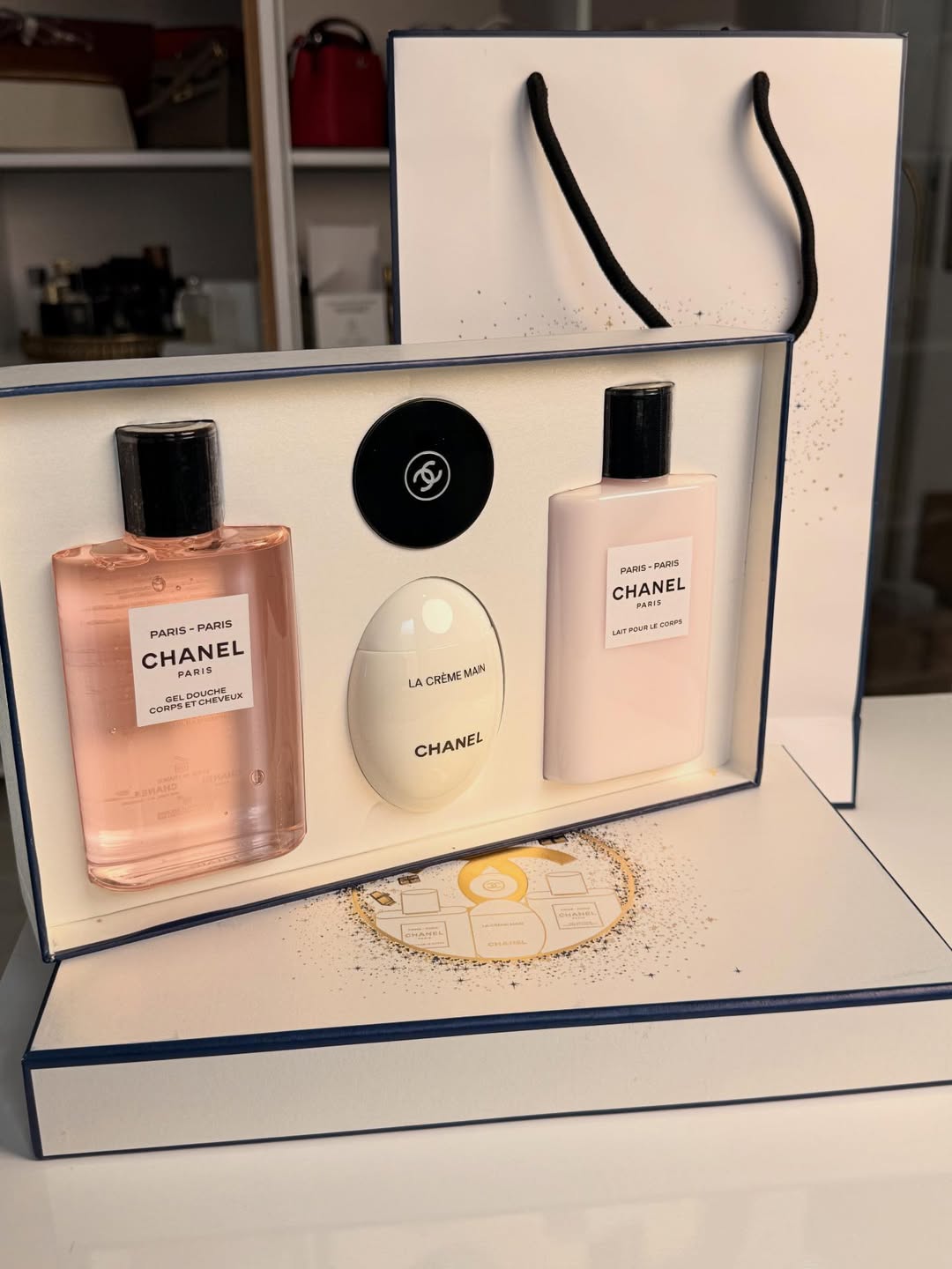 Paris Inspired Beauty Gift Set – Body Lotion, Shower Gel, Hand Cream & Balm