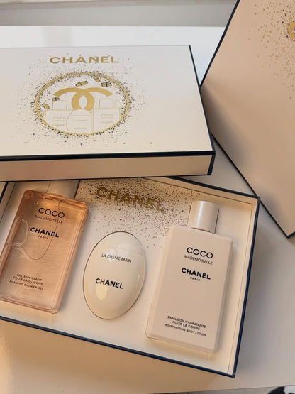Chanel Coco Body Care Gift Set – Body Lotion, Shower Gel & Hand Cream