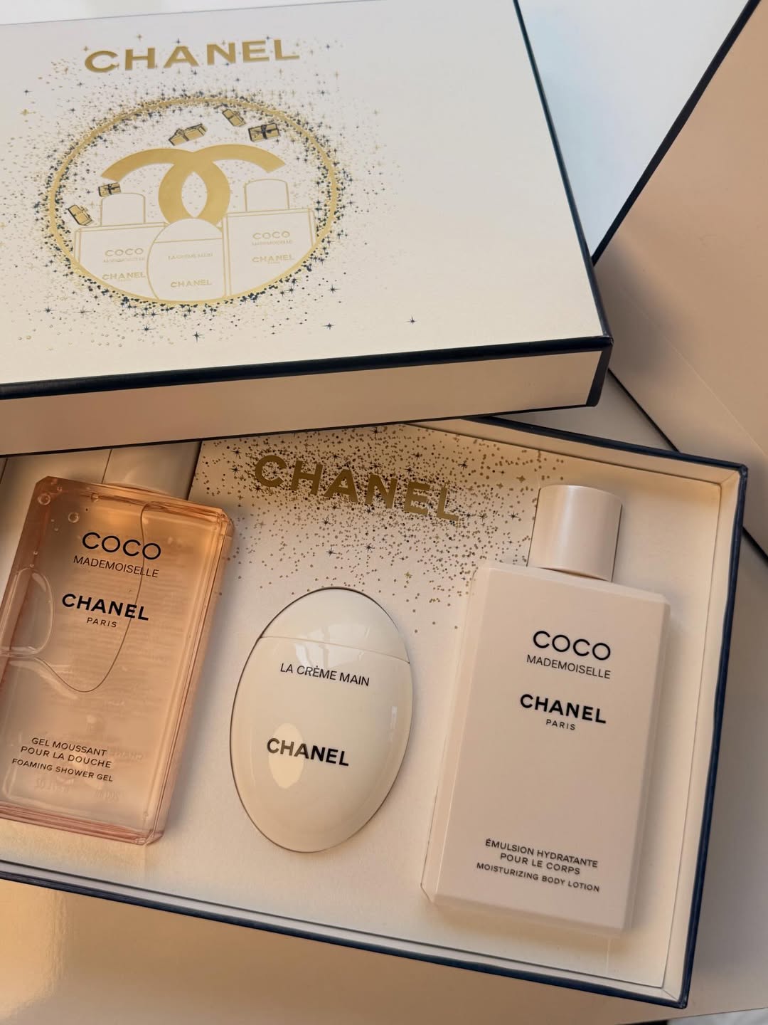 Chanel Coco Body Care Gift Set – Body Lotion, Shower Gel & Hand Cream
