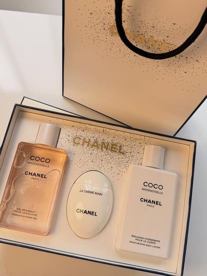 Chanel Coco Body Care Gift Set – Body Lotion, Shower Gel & Hand Cream