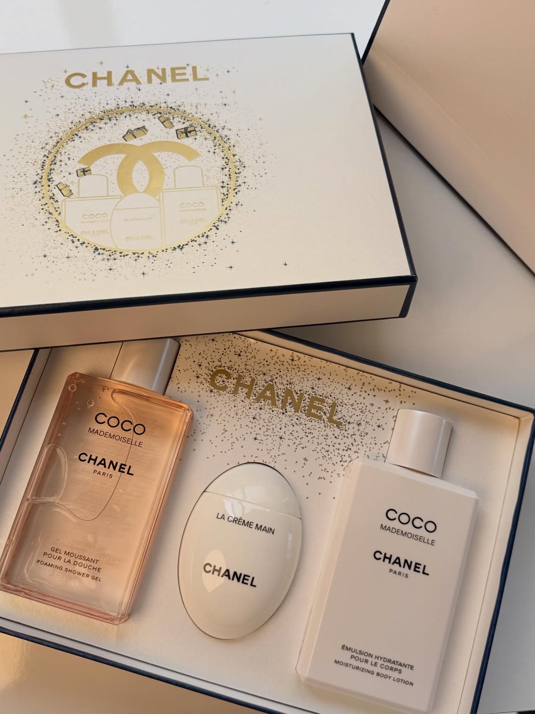 Chanel Coco Body Care Gift Set – Body Lotion, Shower Gel & Hand Cream