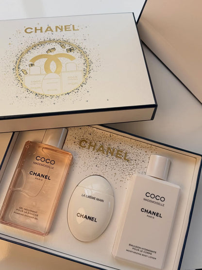 Chanel Coco Body Care Gift Set – Body Lotion, Shower Gel & Hand Cream