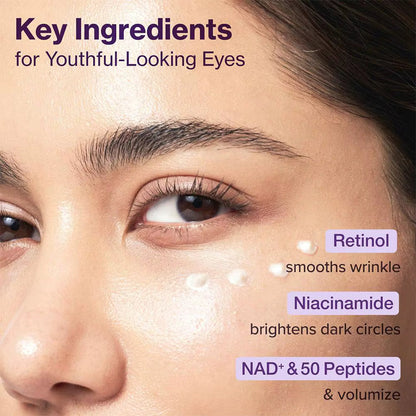 Numbuzin No.9 NAD+ Retinol Volumetox Eye Cream – Firming & Anti-Aging Eye Treatment
