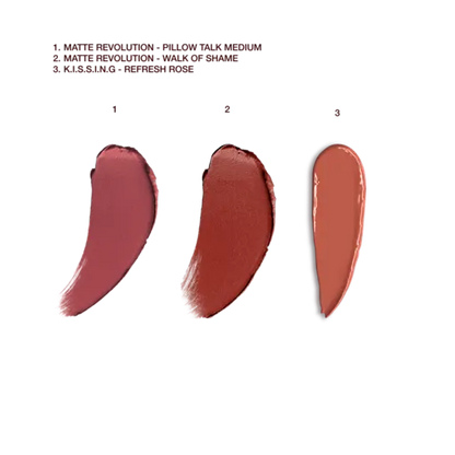 Charlotte Tilbury Iconic Mini Lip Trio Kit — Pillow Talk, Walk of No Shame & Supermodel