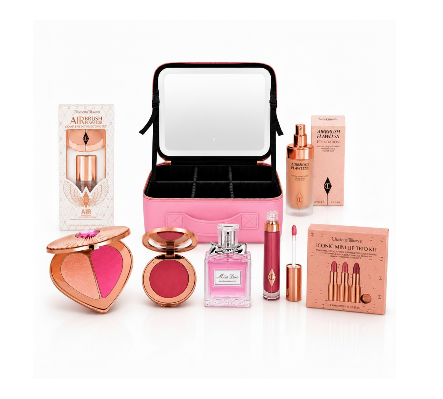Charlotte Tilbury Glam Kit – Makeup + Scent + Travel Case
