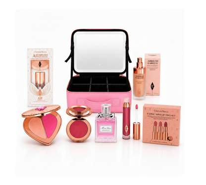 Charlotte Tilbury Glam Kit – Makeup + Scent + Travel Case