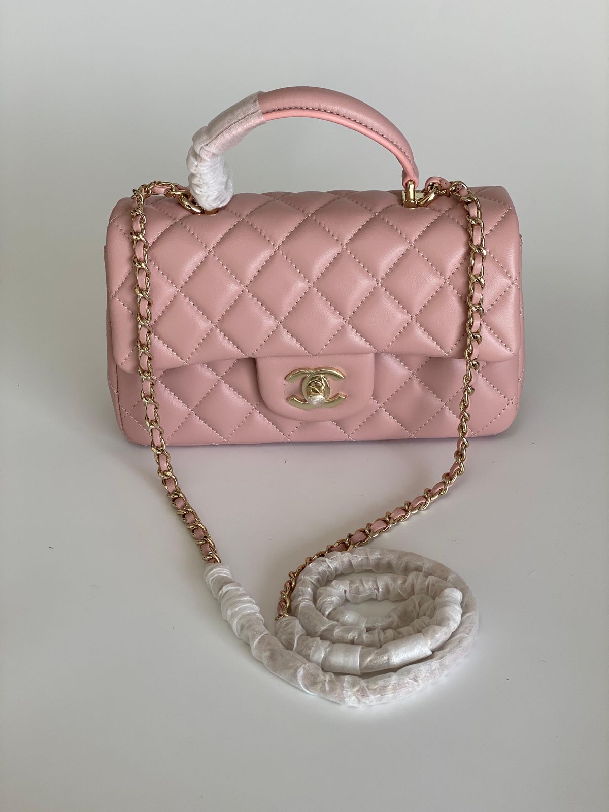 Chanel Quilted Mini Top Handle Rectangular Flap